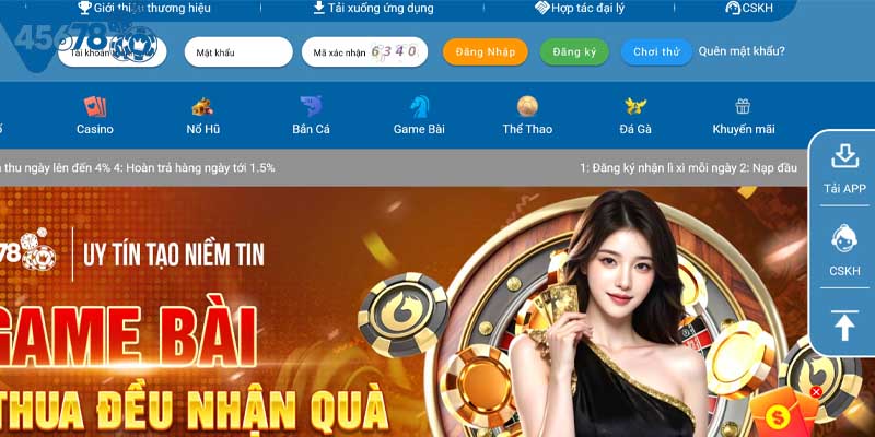 Giao diện được sảnh cược xây dựng thân thiện